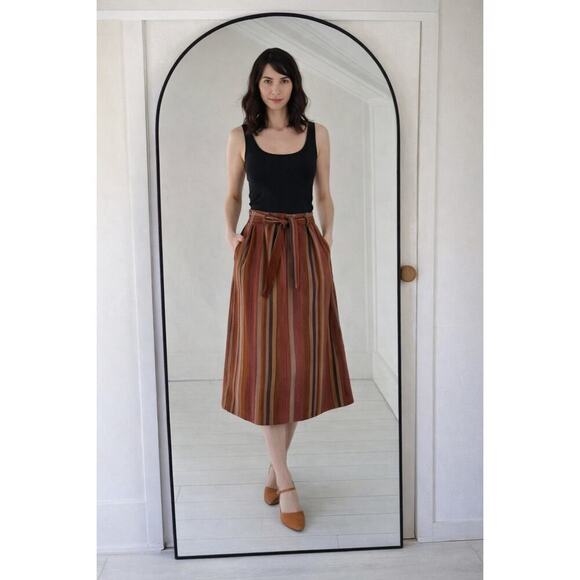 THE GREAT. Dresses & Skirts - The Great. The Trouser Belted Pencil Skirt in Bolero Stripe Size 2/Medium